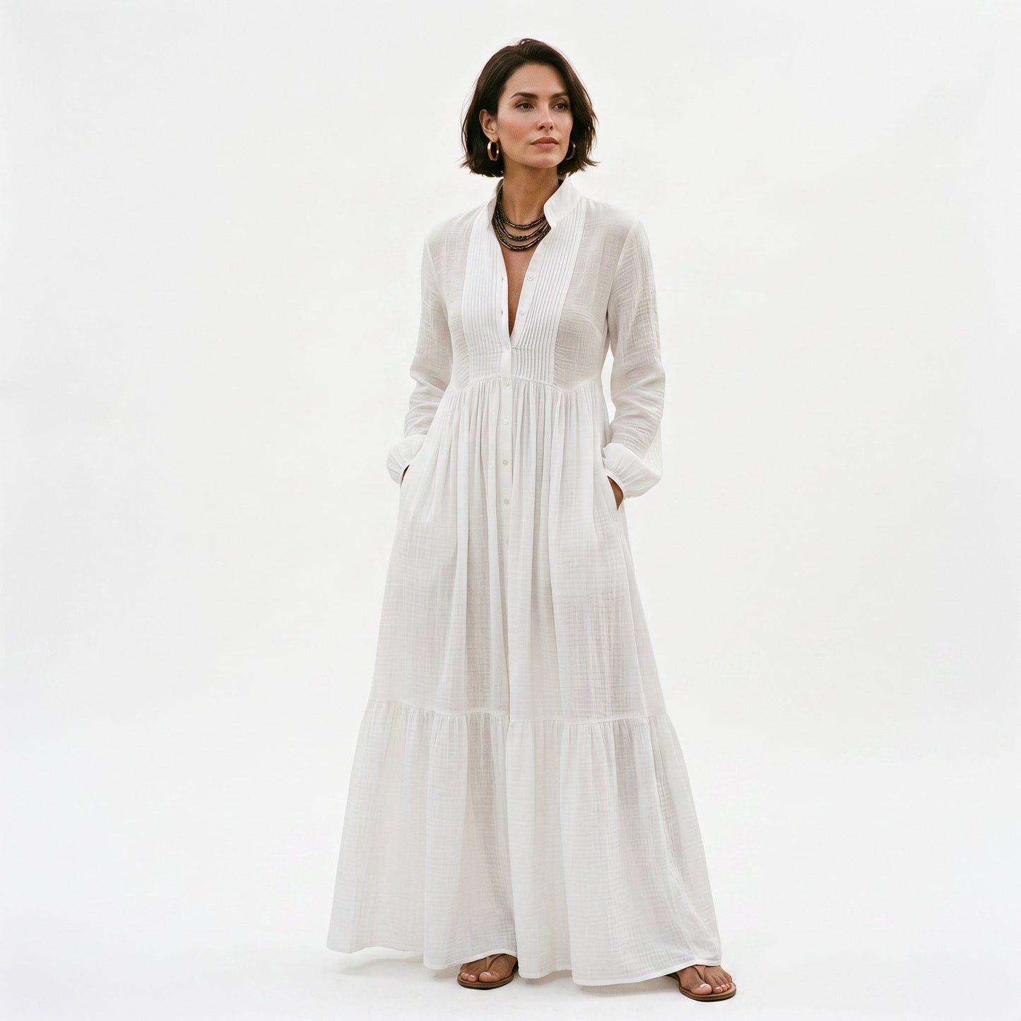 Hattie | Long-Sleeve Maxi Dress