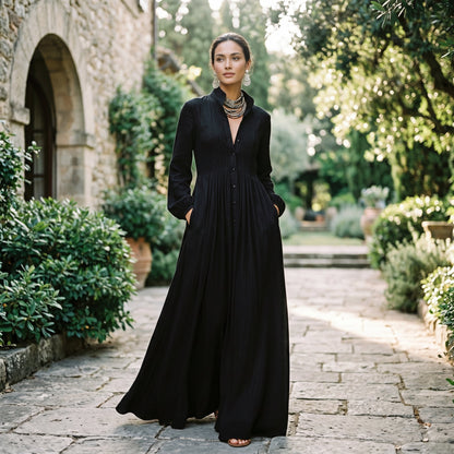 Hattie | Long-Sleeve Maxi Dress