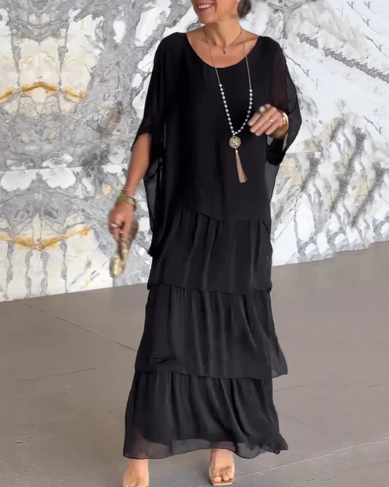 Clémentine | Flowing Wedding Guest Maxi Dress