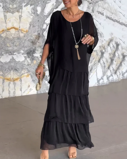 Clémentine | Flowing Wedding Guest Maxi Dress