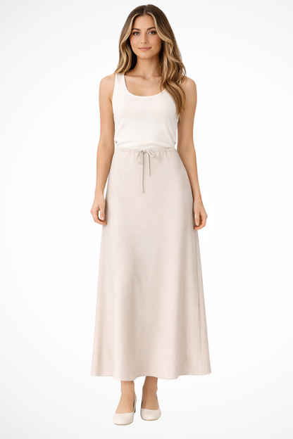 Marivelle | High-Rise Tiered Maxi Skirt