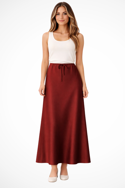 Marivelle | High-Rise Tiered Maxi Skirt