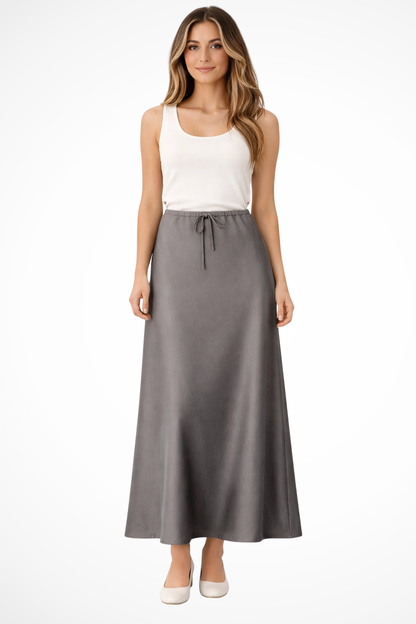 Marivelle | High-Rise Tiered Maxi Skirt