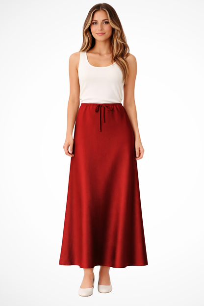 Marivelle | High-Rise Tiered Maxi Skirt