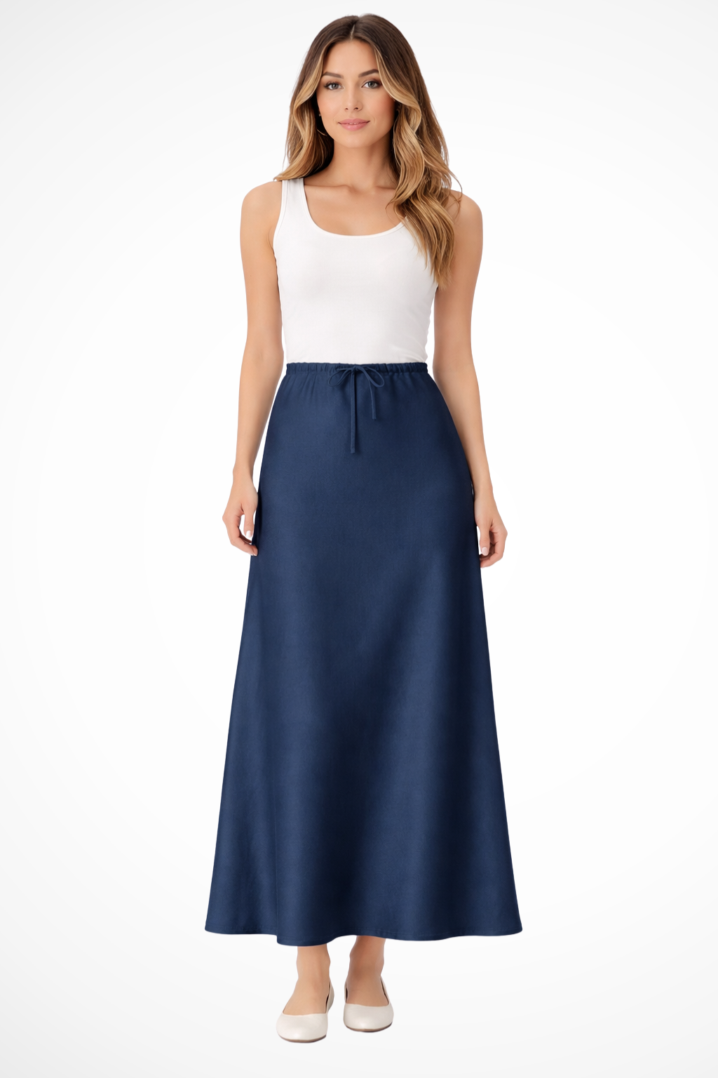 Marivelle | High-Rise Tiered Maxi Skirt