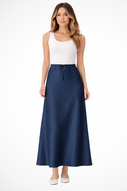 Marivelle | High-Rise Tiered Maxi Skirt