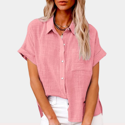 Émilienne | Short-Sleeve Button-Down Shirt