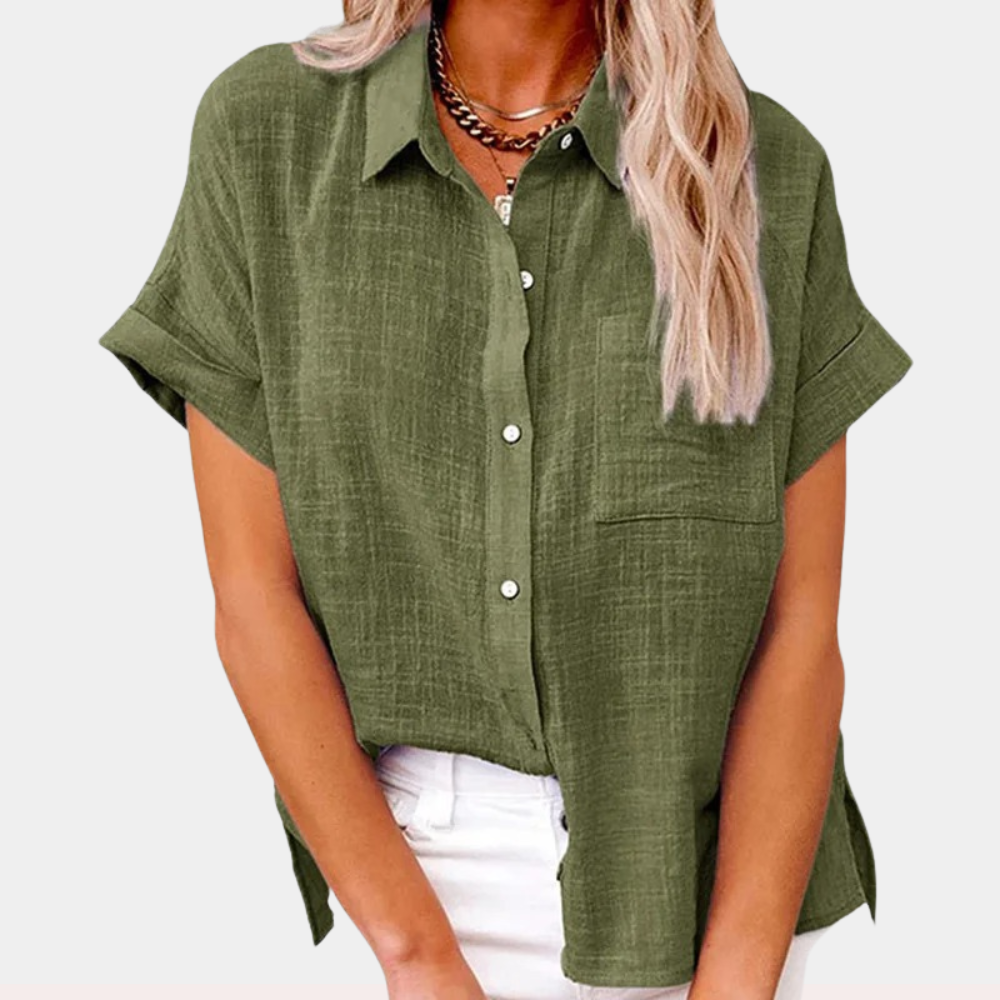 Émilienne | Short-Sleeve Button-Down Shirt