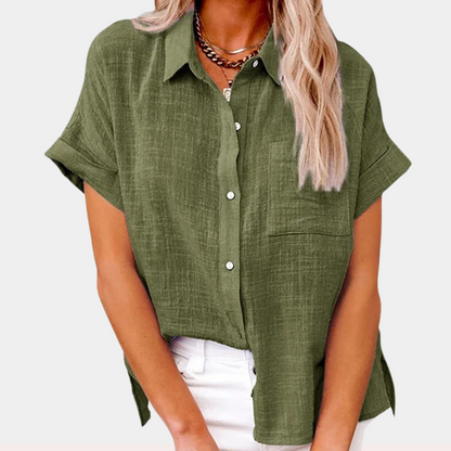 Émilienne | Short-Sleeve Button-Down Shirt