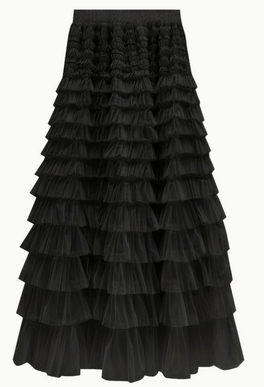 Amalia | Layered Tulle Maxi Skirt