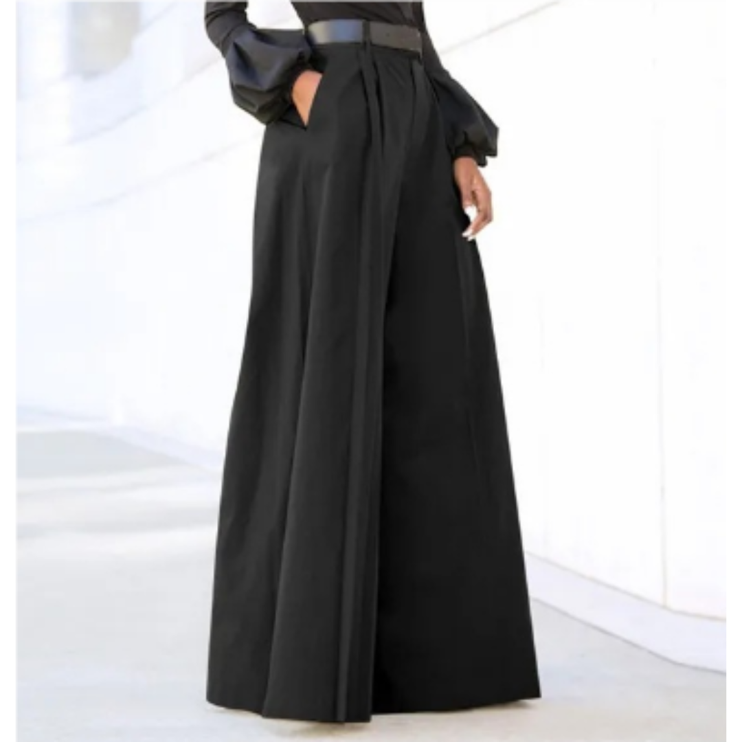 Blandine | Structured High-Waist Wide-Leg Pants