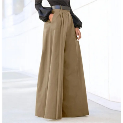 Blandine | Structured High-Waist Wide-Leg Pants