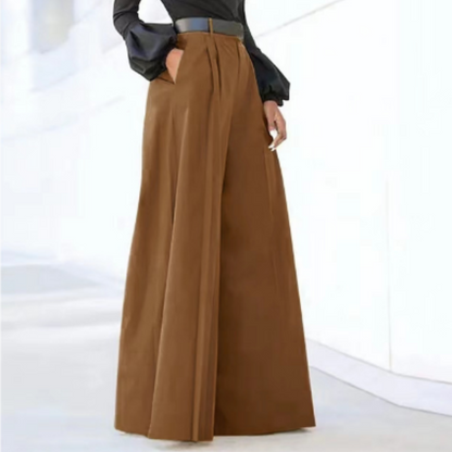Blandine | Structured High-Waist Wide-Leg Pants