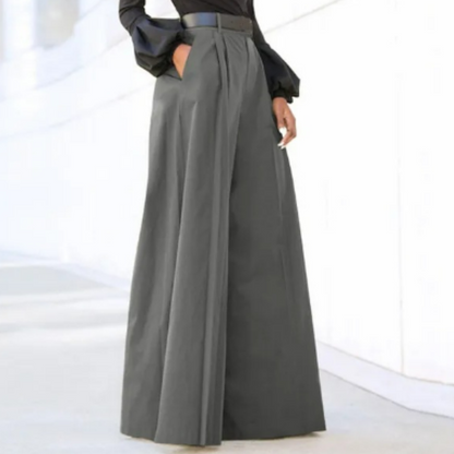 Blandine | Structured High-Waist Wide-Leg Pants