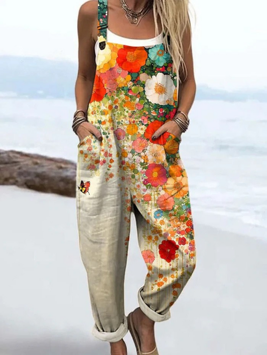 Rosalie | Vintage Floral Jumpsuit