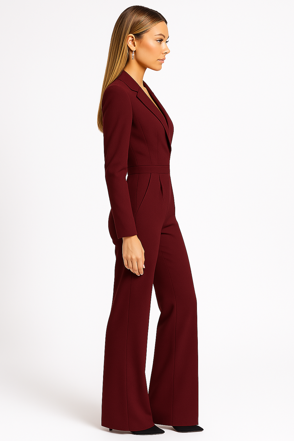 Isaure | Wrap-Front Wide-Leg Jumpsuit