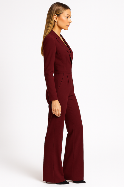 Isaure | Wrap-Front Wide-Leg Jumpsuit