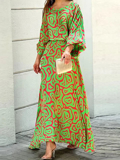 Hazel | Printed Top and Skirt Matching Set