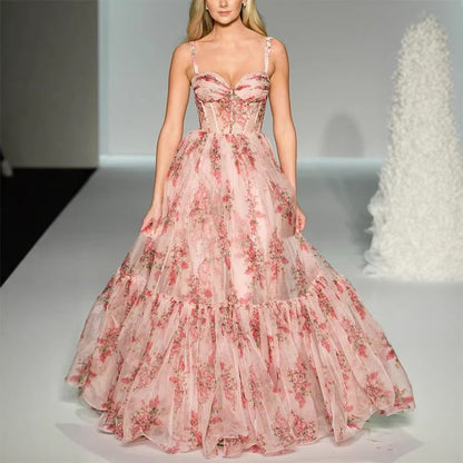 Ophelia | Tiered Ruffle Tulle Gown