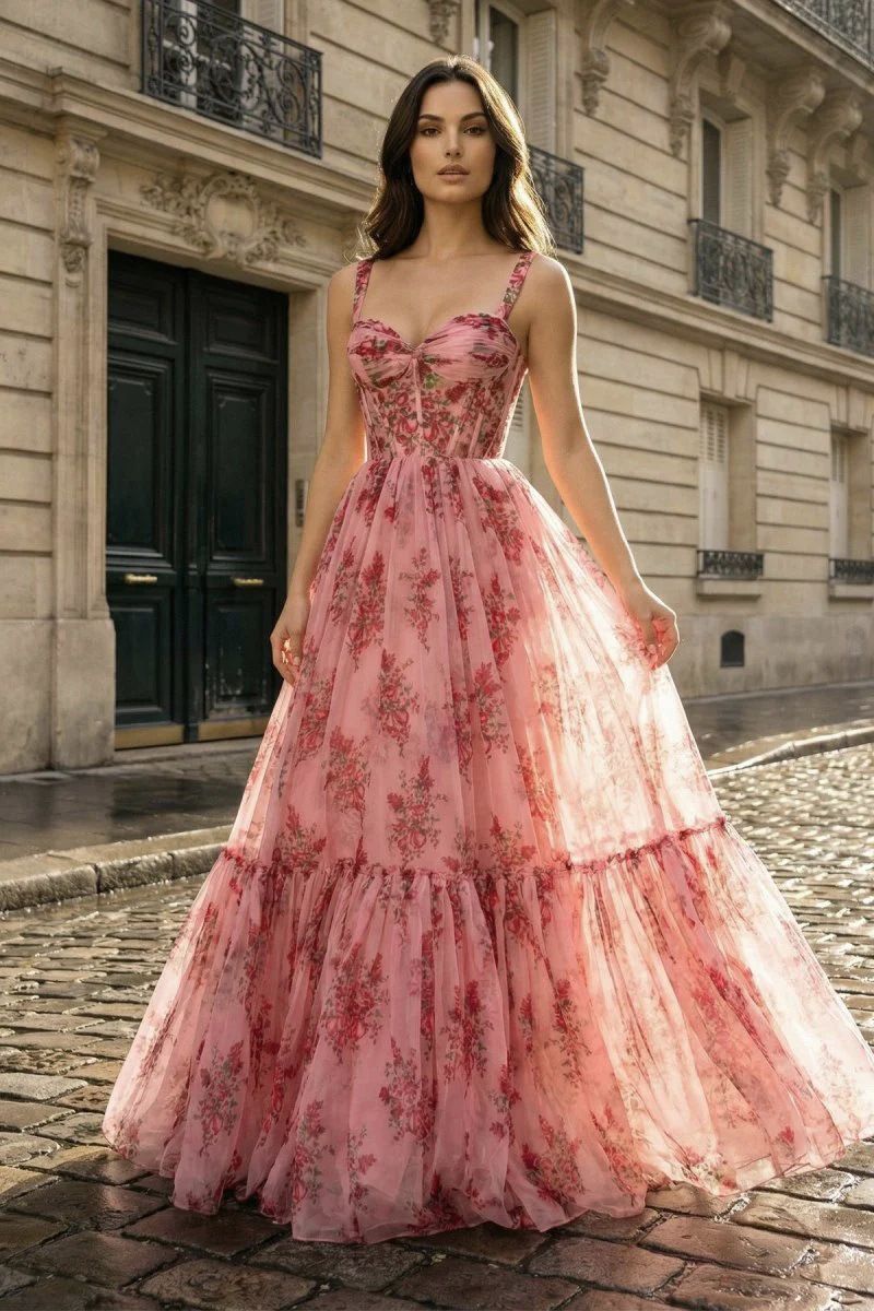Ophelia | Tiered Ruffle Tulle Gown