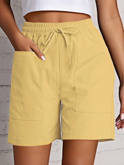 Birdie | Ruffle Hem Drawstring Shorts