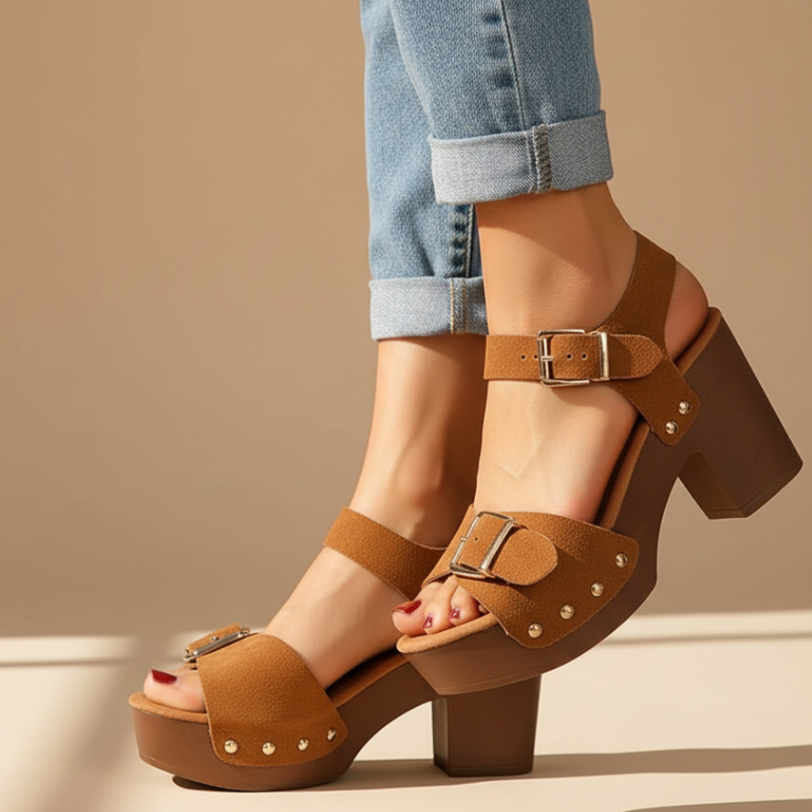 Bianca | Buckle Platform Summer Sandals