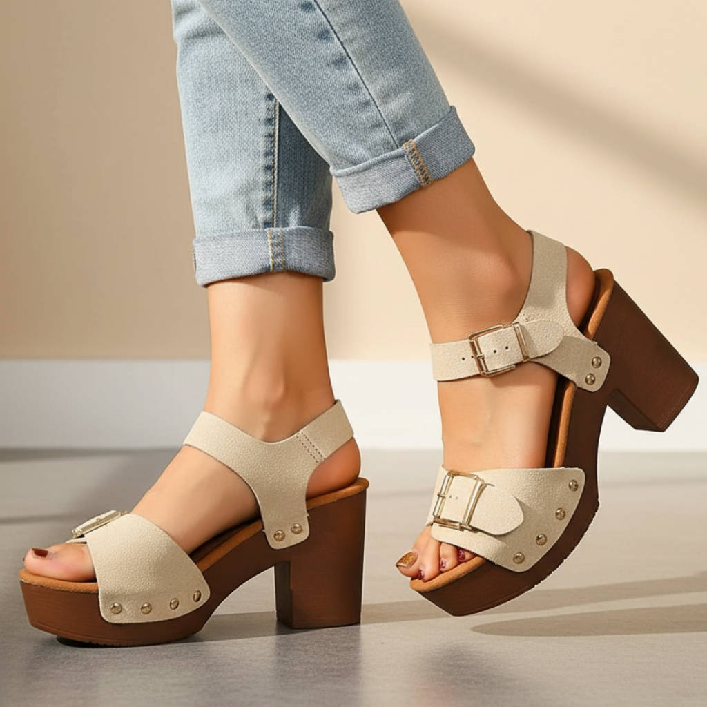 Bianca | Buckle Platform Summer Sandals
