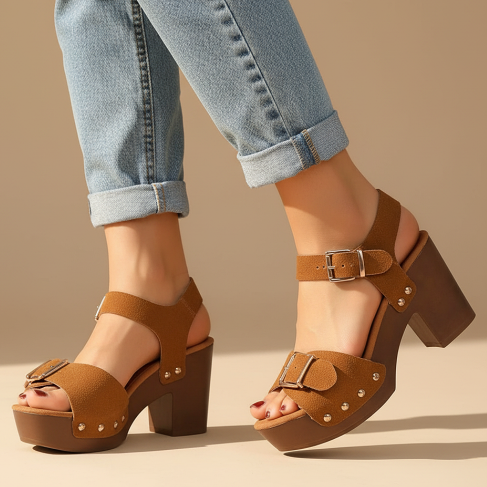Bianca | Buckle Platform Summer Sandals