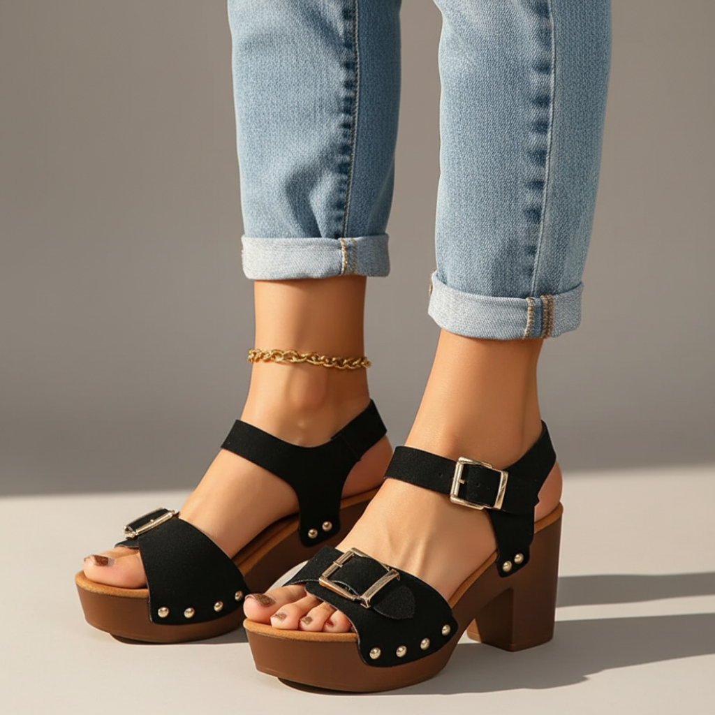Bianca | Buckle Platform Summer Sandals
