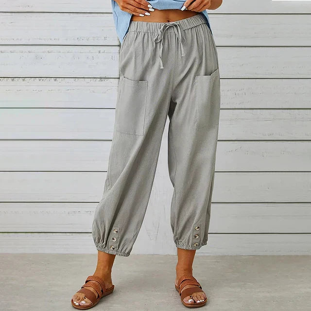 Roseline | High-Waist Drawstring Pants