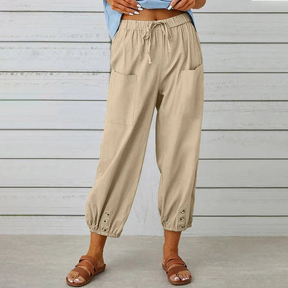 Roseline | High-Waist Drawstring Pants