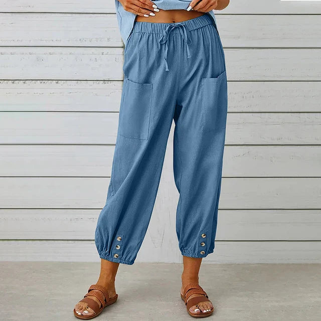Roseline | High-Waist Drawstring Pants