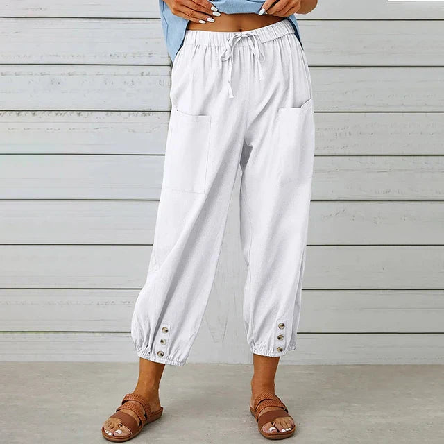 Roseline | High-Waist Drawstring Pants