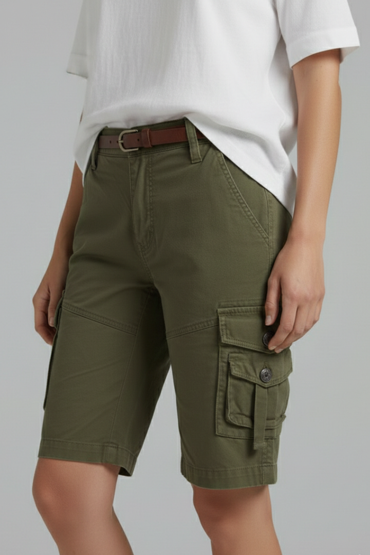 Jenna | Women's Cargo Shorts With Pockets