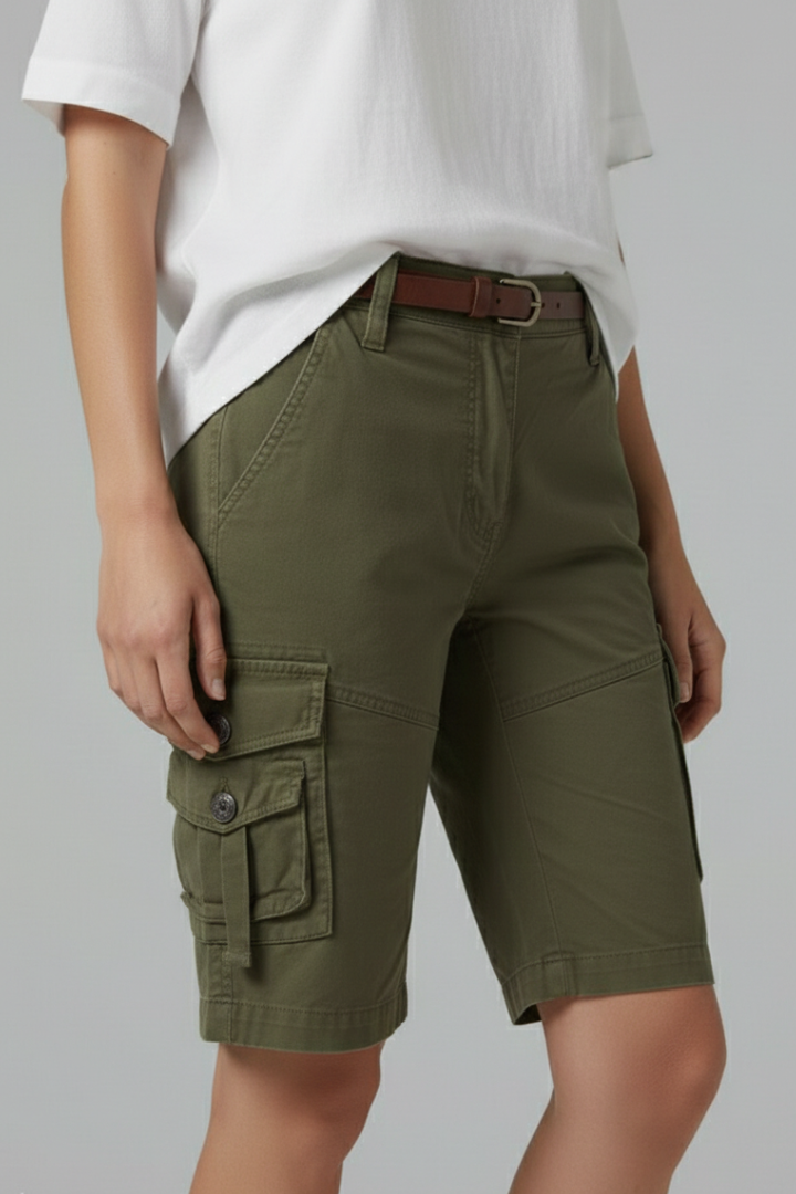 Jenna | Women's Cargo Shorts With Pockets