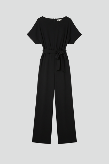 Danielle | Tie Belt Wide Leg Jumpsuit