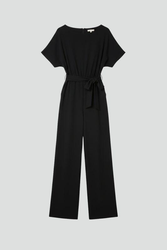 Danielle | Tie Belt Wide Leg Jumpsuit