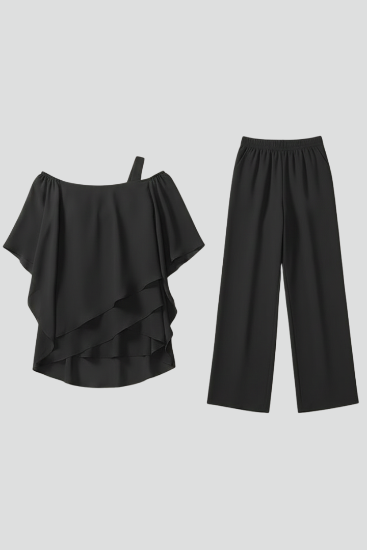 Elara | Off Shoulder Wide Leg Jumpsuit