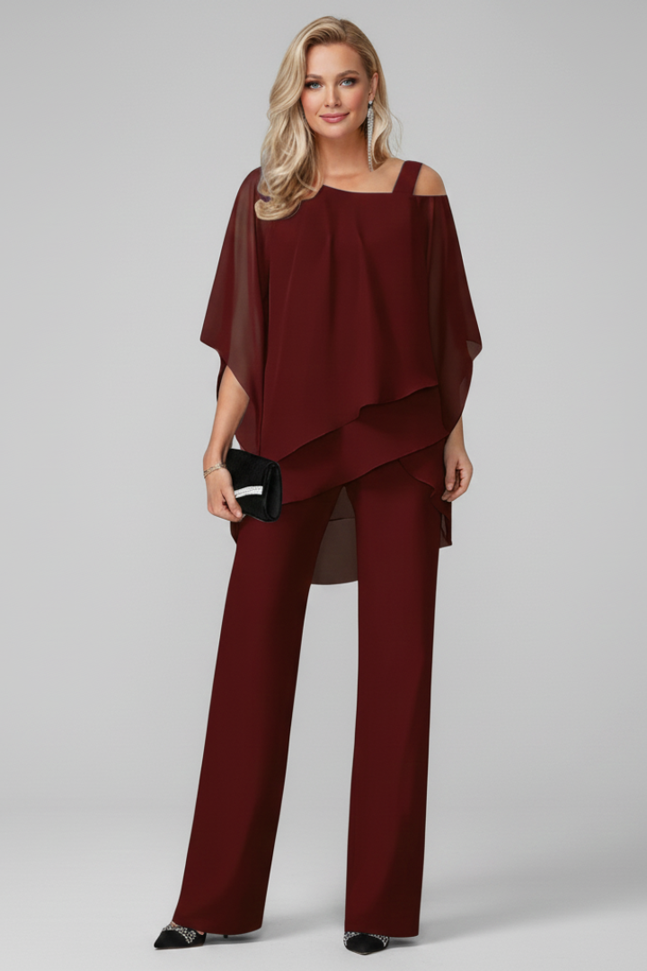 Elara | Off Shoulder Wide Leg Jumpsuit