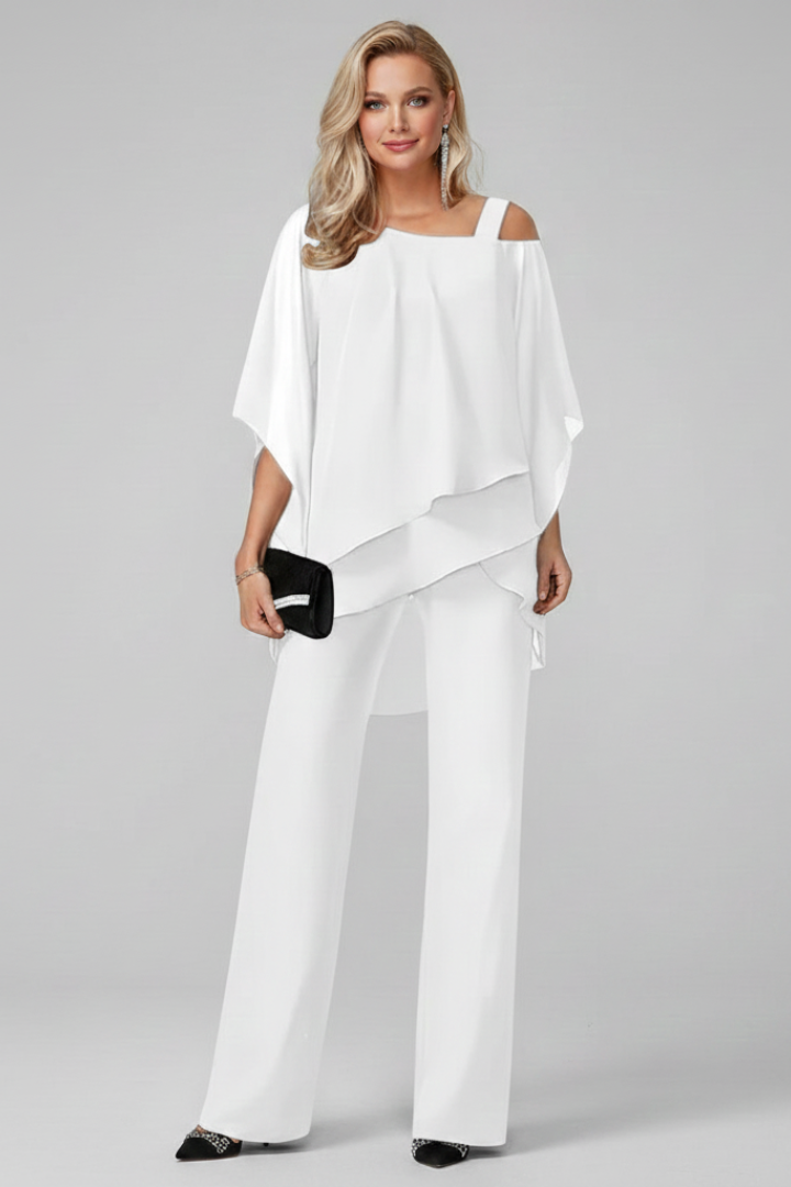 Elara | Off Shoulder Wide Leg Jumpsuit