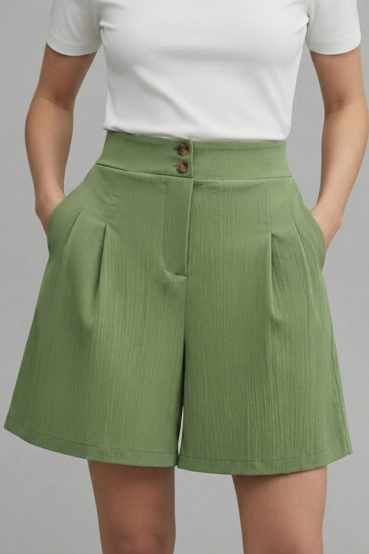 Gabriella | High Waisted Wide Leg Shorts