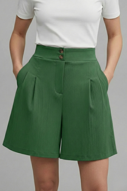 Gabriella | High Waisted Wide Leg Shorts
