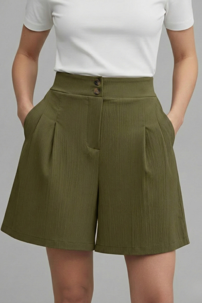 Gabriella | High Waisted Wide Leg Shorts