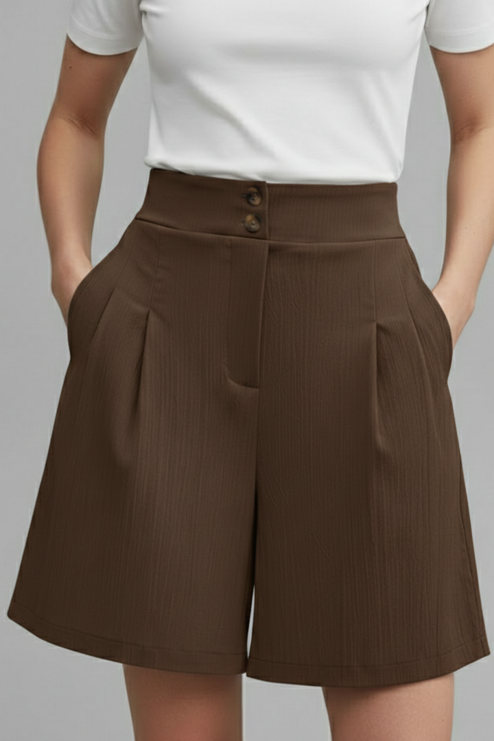 Gabriella | High Waisted Wide Leg Shorts