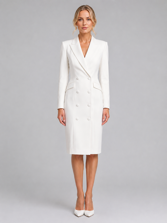 Vestine | Double-Breasted Blazer Midi Dress