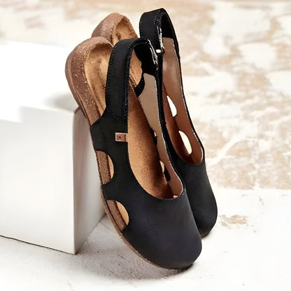 Linnea | Cut Out Slingback Flats