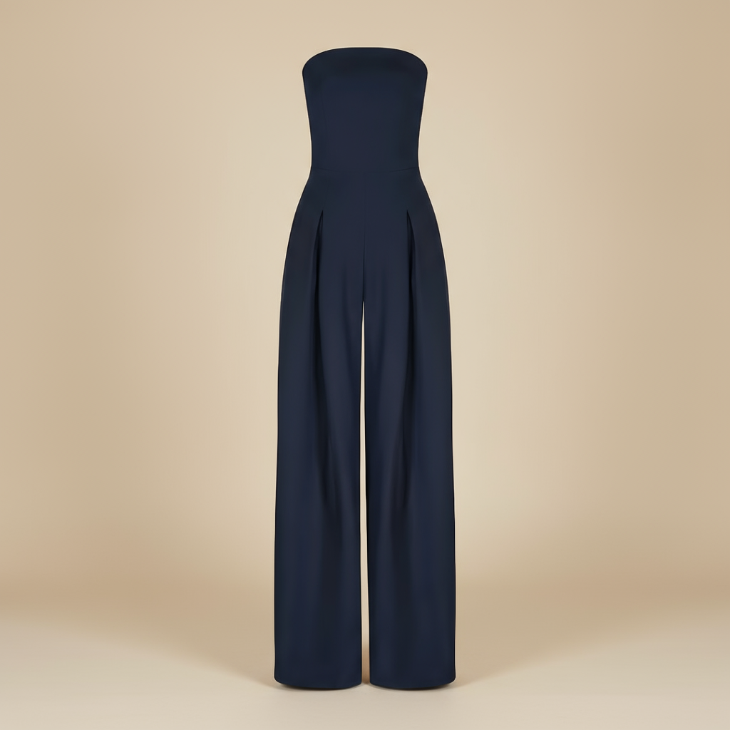 Clara | Strapless Wide Leg Jumpsuit