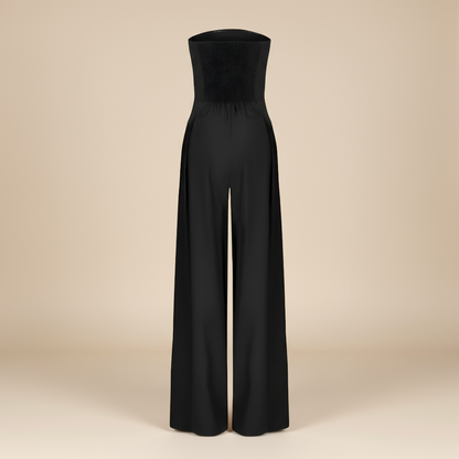 Clara | Strapless Wide Leg Jumpsuit