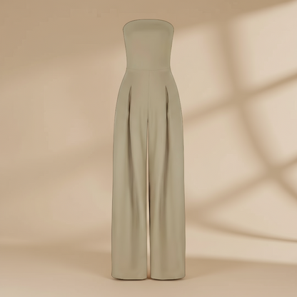 Clara | Strapless Wide Leg Jumpsuit