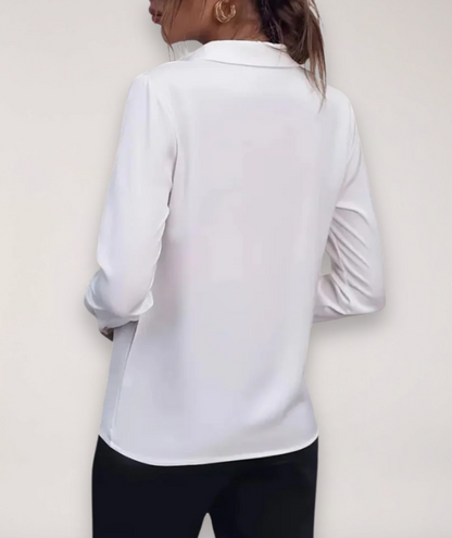 Vada | Collared Button-Front Top